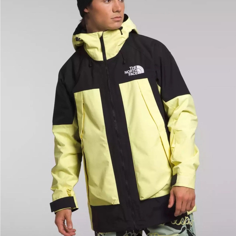 The North Face Balfon Ski/Snowboard Jacket W/ SnowSkirt Men's Black and Yellow
